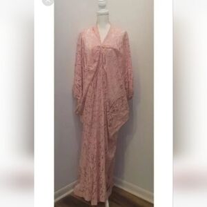 Elegant Pink Lace Gown